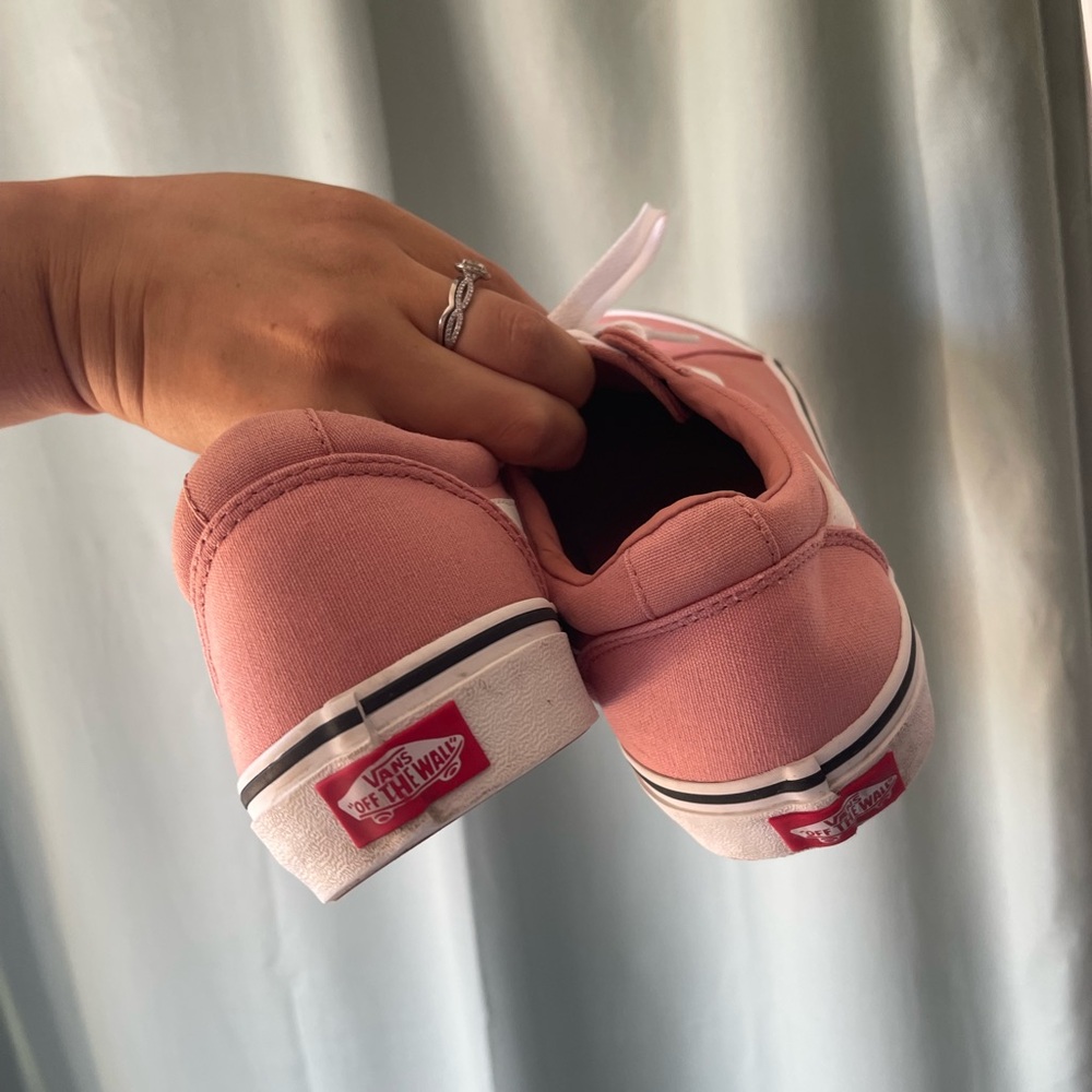 Vans Women's Pink Canvas Sneakers - Picture 6 of 8